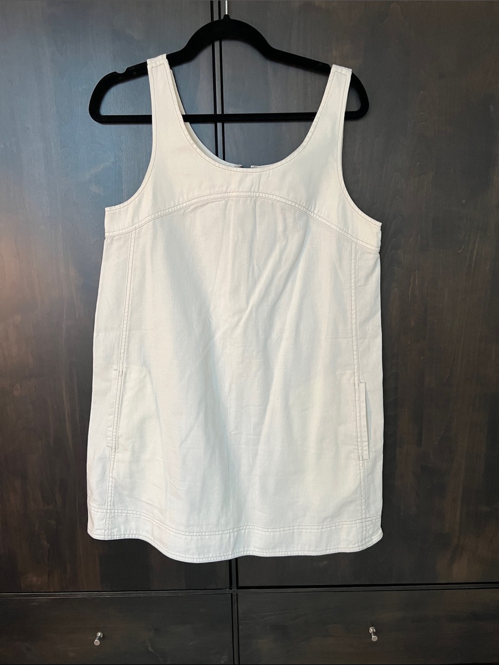 Pilcro White Denim Tank Shift Dress
